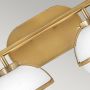 Elstead Lighting Hollis HKHOLLIS2OHBBATH kinkiet 2x40 W biały-mosiądz zdj.4