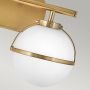 Elstead Lighting Hollis HKHOLLIS2OHBBATH kinkiet 2x40 W biały-mosiądz zdj.5
