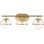 Elstead Lighting Hollis HKHOLLIS3CHBBATH kinkiet 3x40 W mosiądz zdj.1