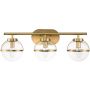 Elstead Lighting Hollis HKHOLLIS3CHBBATH kinkiet 3x40 W mosiądz zdj.3
