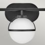 Elstead Lighting Hollis HKHOLLIS3OBKBATH kinkiet 3x40 W biały-czarny zdj.3