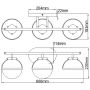 Elstead Lighting Hollis HKHOLLIS3OBKBATH kinkiet 3x40 W biały-czarny zdj.2