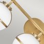 Elstead Lighting Hollis HKHOLLIS3OHBBATH kinkiet 3x40 W biały-mosiądz zdj.5
