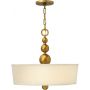 Elstead Lighting Zelda HKZELDAPBVS lampa wisząca 3x60 W mosiądz zdj.1