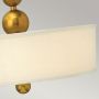Elstead Lighting Zelda HKZELDAPBVS lampa wisząca 3x60 W mosiądz zdj.4