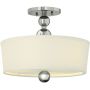 Elstead Lighting Zelda HKZELDASFPN lampa podsufitowa 3x60 W nikiel zdj.1