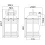 Elstead Lighting Ashland Bay KLASHLANDBAY2LBU kinkiet 1x60 W brązowy zdj.2