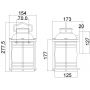 Elstead Lighting Ashland Bay KLASHLANDBAY2SBU kinkiet 1x60 W brązowy zdj.2