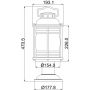 Elstead Lighting Ashland Bay KLASHLANDBAY3M lampa stojąca zewnętrzna 1x60 W zdj.2