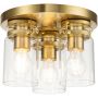 Elstead Lighting Brinley KLBRINLEYFBB plafon 3x60 W mosiądz zdj.1