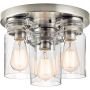 Elstead Lighting Brinley KLBRINLEYFNI plafon 3x60 W nikiel zdj.1