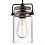 Elstead Lighting Brinley KLBRINLEYMPOZ lampa wisząca 1x60 W brązowa zdj.3