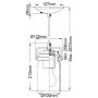 Elstead Lighting Brinley KLBRINLEYMPOZ lampa wisząca 1x60 W brązowa zdj.2