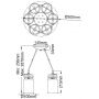 Elstead Lighting Brinley KLBRINLEY6BB lampa wisząca 6x60 W mosiądz zdj.2