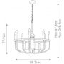 Elstead Lighting Capitol Hill KLCAPITOLHILL12PNBR lampa wisząca x40 W mosiądz zdj.2