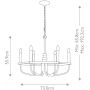 Elstead Lighting Capitol Hill KLCAPITOLHILL6PNBR lampa wisząca 6x40 W mosiądz zdj.2
