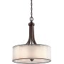 Elstead Lighting Lacey KLLACEYPLMB lampa wisząca 4x40 W brązowa-kremowa zdj.1