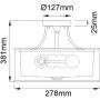 Elstead Lighting Lacey KLLACEYSFMB lampa podsufitowa 3x40 W brązowa-kremowa zdj.2