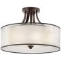 Elstead Lighting Lacey KLLACEYSFMMB lampa podsufitowa 4x40 W brązowa-kremowa zdj.1
