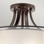 Elstead Lighting Lacey KLLACEYSFMMB lampa podsufitowa 4x40 W brązowa-kremowa zdj.3