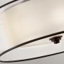 Elstead Lighting Lacey KLLACEYSFMMB lampa podsufitowa 4x40 W brązowa-kremowa zdj.4