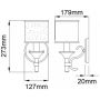 Elstead Lighting Lacey KLLACEY1MB kinkiet 1x40 W brązowy-kremowy zdj.2