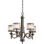 Elstead Lighting Lacey KLLACEY5MB lampa wisząca 5x40 W brązowa-kremowa zdj.1