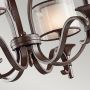 Elstead Lighting Lacey KLLACEY9MB lampa wisząca x40 W brązowa-kremowa zdj.3