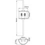 Elstead Lighting Mona KLMONALCLP kinkiet 2x3 W zdj.2