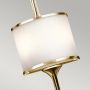 Elstead Lighting Mona KLMONALPB kinkiet 2x3 W mosiądz zdj.3
