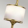 Elstead Lighting Mona KLMONASNBR kinkiet 2x3 W mosiądz zdj.5