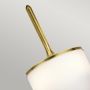 Elstead Lighting Mona KLMONASNBR kinkiet 2x3 W mosiądz zdj.6