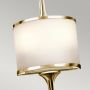 Elstead Lighting Mona KLMONASPB kinkiet 2x3 W mosiądz zdj.3