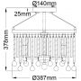 Elstead Lighting Piper KLPIPERSFPC lampa podsufitowa 3x60 W chrom zdj.2