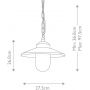 Elstead Lighting Klampenborg KLAMPENBORG8BK lampa wisząca 1x W czarna zdj.2