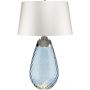 Elstead Lighting Lena LENATLLBLUEOWSS lampa stołowa 2x60 W niebieska-satyna zdj.1