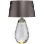 Elstead Lighting Lena LENATLLSMOKE lampa stołowa 2x60 W szara zdj.1