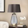 Elstead Lighting Lena LENATLLSMOKE lampa stołowa 2x60 W szara zdj.5