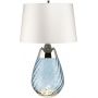 Elstead Lighting Lena LENATLSBLUEOWSS lampa stołowa 1x60 W niebieska-satyna zdj.1