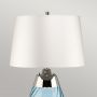 Elstead Lighting Lena LENATLSBLUEOWSS lampa stołowa 1x60 W niebieska-satyna zdj.2