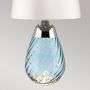 Elstead Lighting Lena LENATLSBLUEOWSS lampa stołowa 1x60 W niebieska-satyna zdj.3