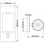 Quintiesse Angelo QNANGELO1 kinkiet 1x60 W żelazo zdj.2