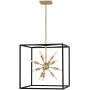 Quintiesse Aros QNAROS12P lampa wisząca x40 W czarna-mosiądz zdj.1