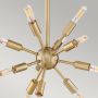 Quintiesse Aros QNAROS12P lampa wisząca x40 W czarna-mosiądz zdj.2