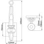Quintiesse Ascher QNASCHER1 kinkiet 1x60 W nikiel zdj.2