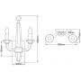 Quintiesse Ascher QNASCHER2 kinkiet 2x60 W nikiel zdj.2