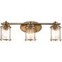 Quintiesse Ashland Bay QNASHLANDBAY3NBRBATH kinkiet 3x60 W mosiądz zdj.1