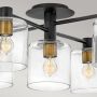 Quintiesse Axel QNAXEL7BK lampa podsufitowa x60 W czarna-mosiądz zdj.2
