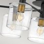 Quintiesse Axel QNAXEL7BK lampa podsufitowa x60 W czarna-mosiądz zdj.3
