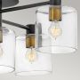 Quintiesse Axel QNAXEL7BK lampa podsufitowa x60 W czarna-mosiądz zdj.4